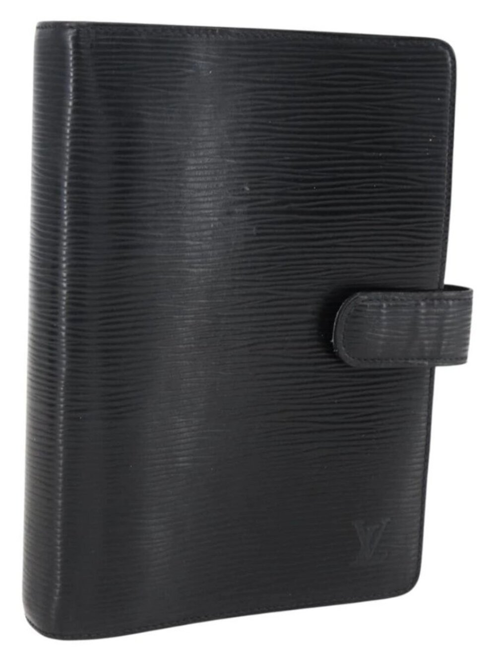 LOUIS VUITTON Epi Agenda MM Day Planner Cover Black R20042 LV Auth am10744